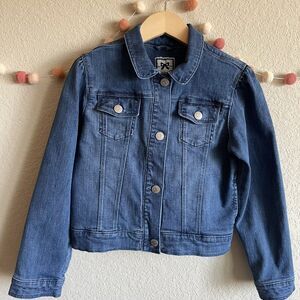 Gymboree Jean Jacket With Peter‎ Pan Collar Girls Size Large (10-12 Years)